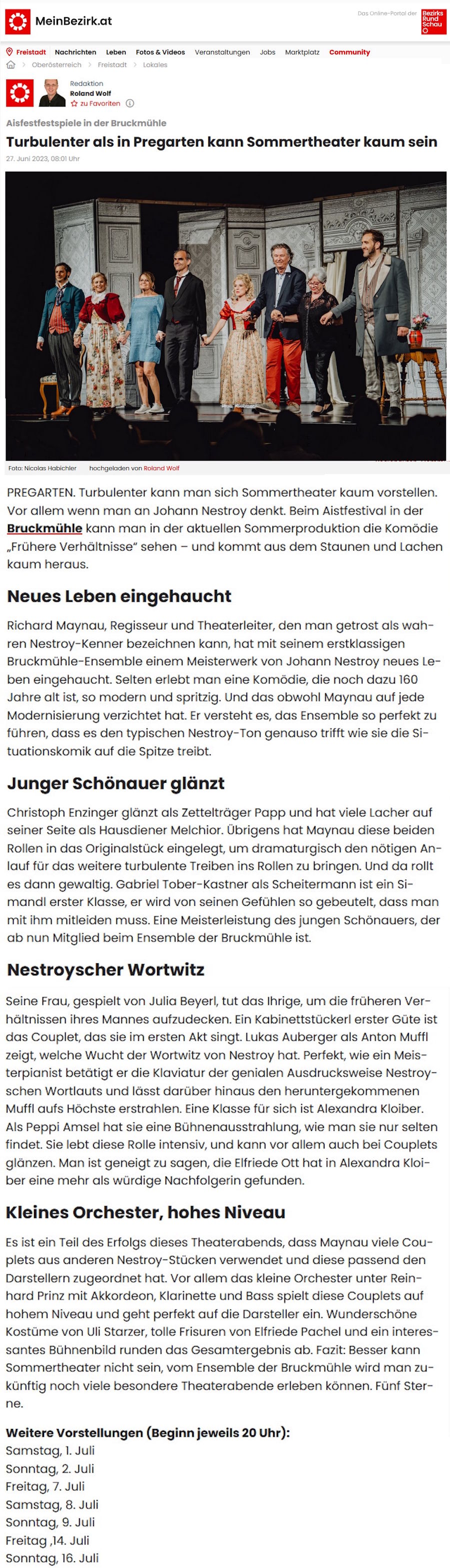 Kritik Verhältnisse - Rundschau